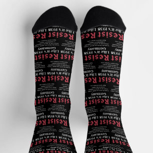 Resist Like It's 1938 Germany Socks