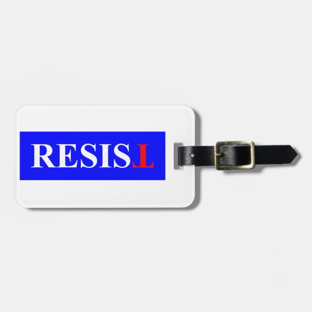 Resist Luggage Tag (Front Horizontal)