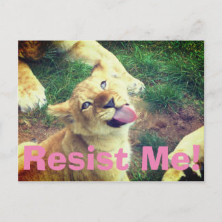 Resist Me Postcard! Postcard