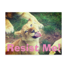 Resist Me Postcard!