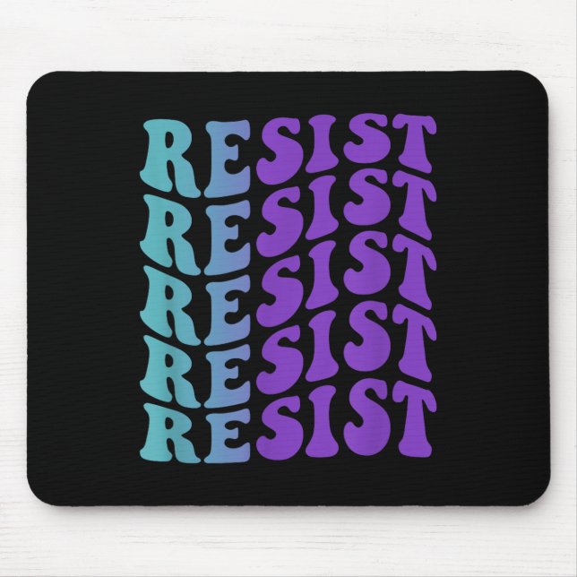 Resist, Mental Health Awareness  Mouse Mat (Front)