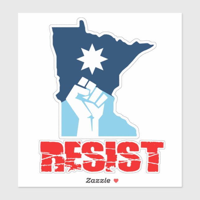 Resist Minnesota Raised Fist (Sheet)