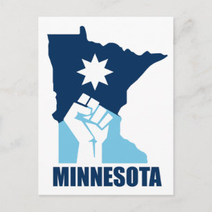 Resist Minnesota Raised Fist Postcard