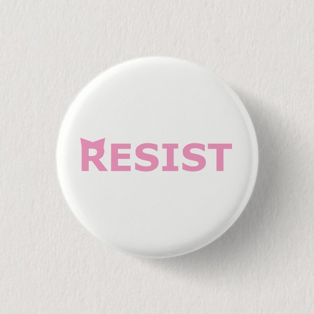 RESIST - P-Hat 3 Cm Round Badge (Front)