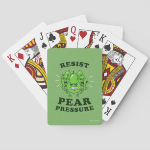 Resist Pear Pressure Playing Cards