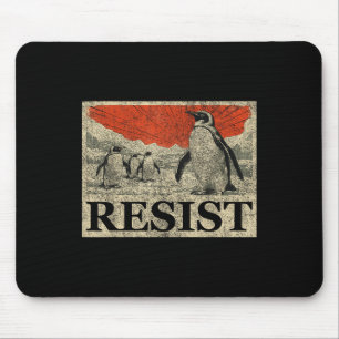 Resist Penguin Activism Anime Graphic We Stand Wit Mouse Mat