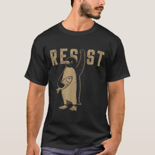 Resist Penguin Activism Graphic Design  T-Shirt