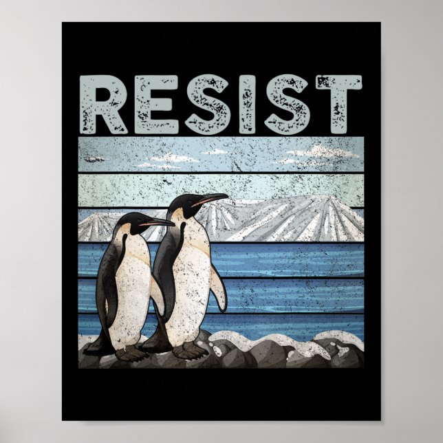 Resist Penguin Activism  Poster (Front)