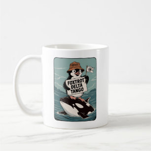 Resist Penguin Activism Vintage Protest Coffee Mug