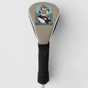 Resist Penguin Activism Vintage Protest  Golf Head Cover