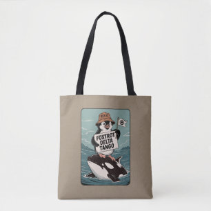 Resist Penguin Activism Vintage Protest  Tote Bag
