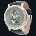 Resist Penguin Activism Vintage Protest Watch<br><div class="desc">Resist Penguin Activism Vintage Protest</div>