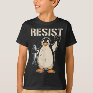 Resist Penguin Activism Women Men T-Shirt