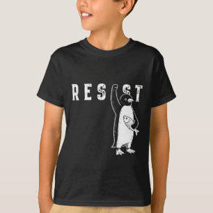 Resist Penguin Shirt Resist Penguin Activism Funny