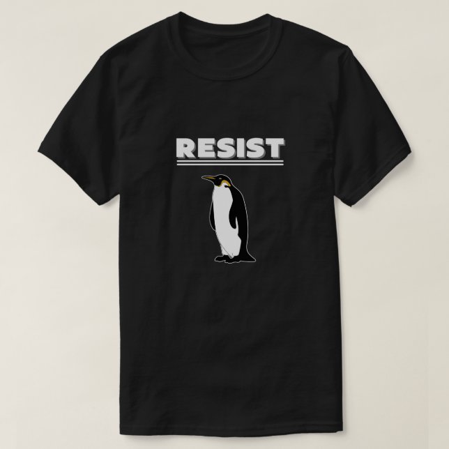 resist penguin T-Shirt (Design Front)