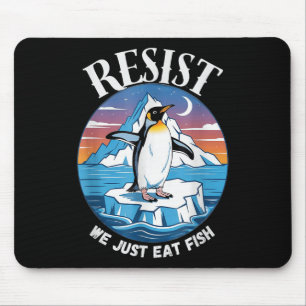 Resist Penguins Against Tariffs Sarcastic Mouse Mat