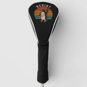 Resist Penguins Protest Against Tariffs Golf Head Cover