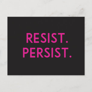 Resist. Persist. Postcard