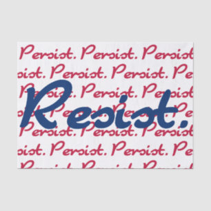 Resist Persist Red White and Blue Resistance Tissue Paper