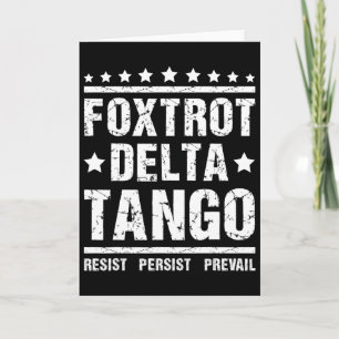 Resist - Persist Republican Meme Funny Foxtrots De Card