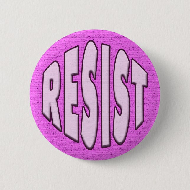 Resist - Pink Button (Front)