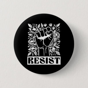 Resist Political Activism Anti Trump 6 Cm Round Badge