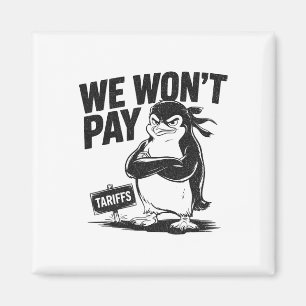 Resist Political Injustice Funny Politics Penguin Magnet