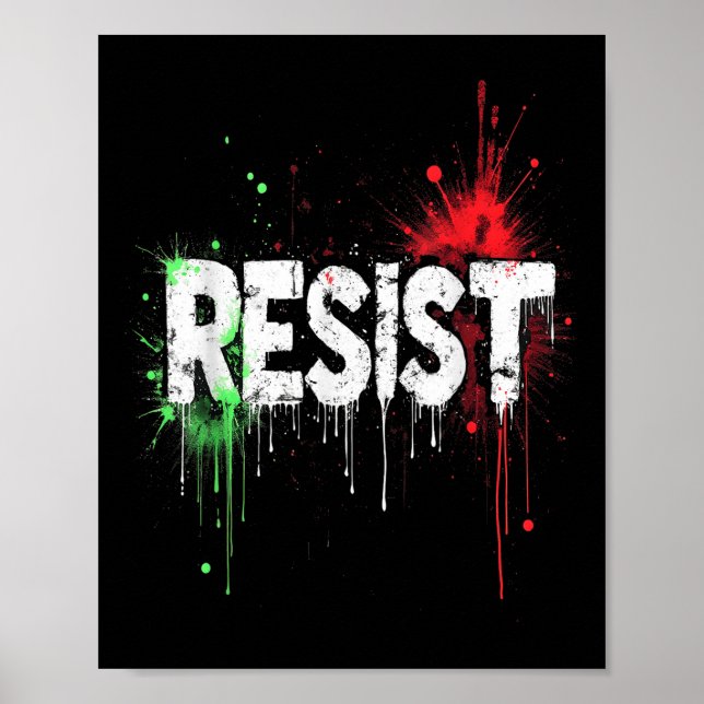Resist Political Protest _1  Poster (Front)