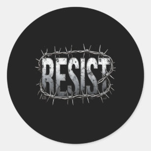 Resist Political Protest 2 Classic Round Sticker