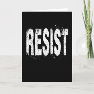 Resist Political Protest 3  Card