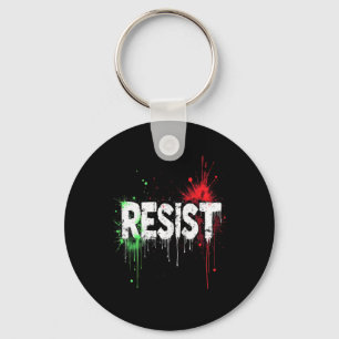 Resist Political Protest Key Ring