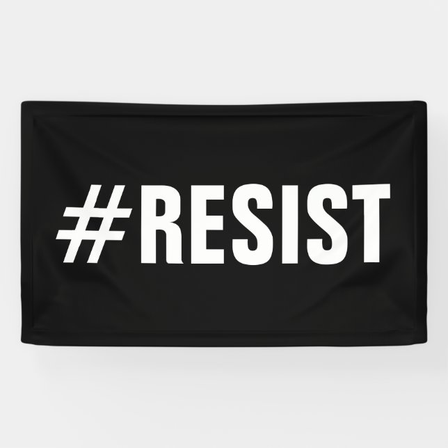 #Resist Political Protest March Banner (Horizontal)