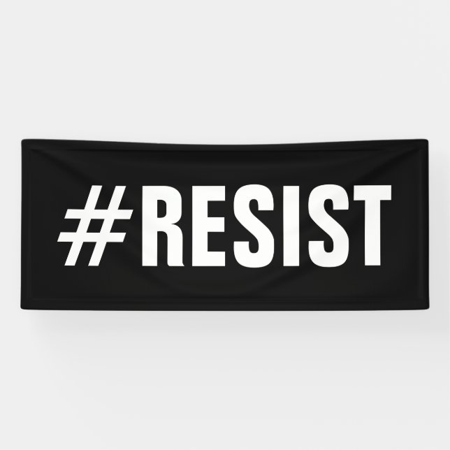 #Resist Political Protest March – Long Banner (Horizontal)