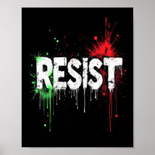 Resist Political Protest Poster