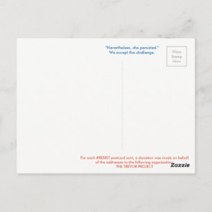 #RESIST Postcard--JULY TREVOR Postcard