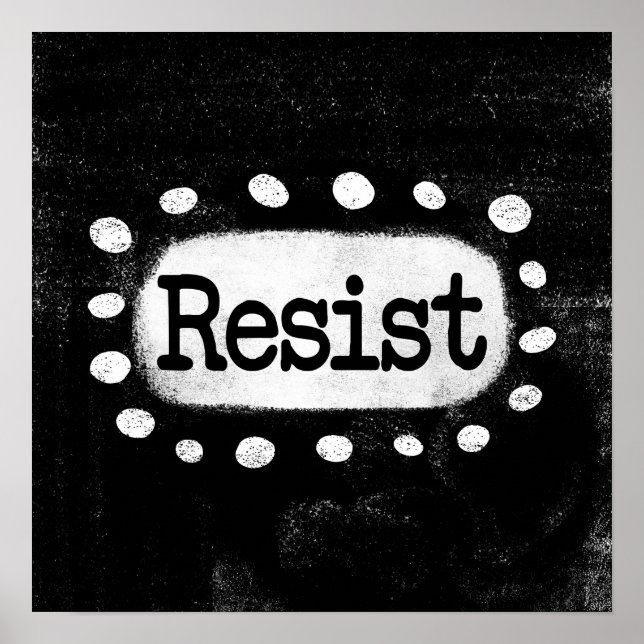 Resist Poster Wall Art (Front)