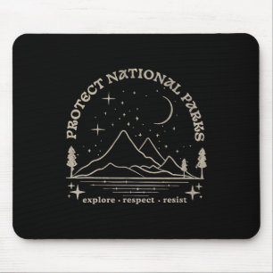 Resist Protect Our National Parks Graphic Anti Tru Mouse Mat