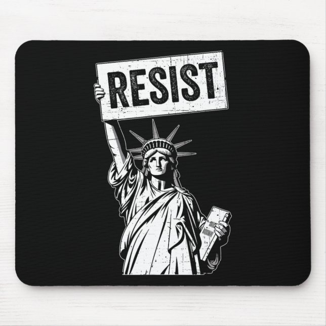 Resist Protest Anti Political Protest  Mouse Mat (Front)
