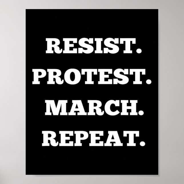 Resist Protest March Repeat  Poster (Front)