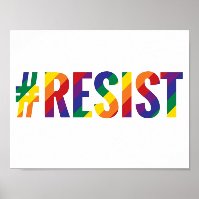 resist rainbow poster (Front)