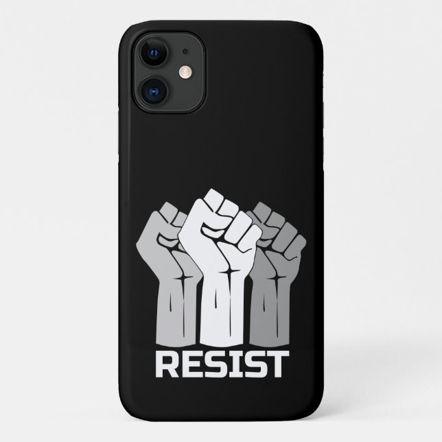 Resist Raised Fists Protest Design Case-Mate iPhone Case (Back)