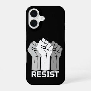 Resist Raised Fists Protest Design iPhone 16 Case