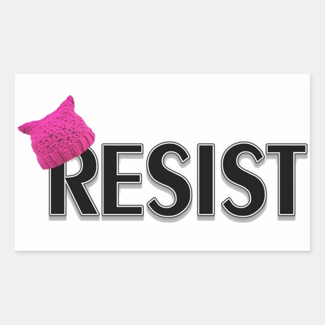 Resist Rectangular Sticker (Front)