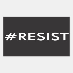#RESIST RECTANGULAR STICKER
