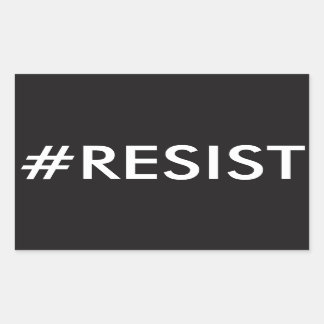 #RESIST RECTANGULAR STICKER