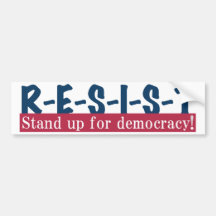 RESIST - red white blue Bumper Sticker