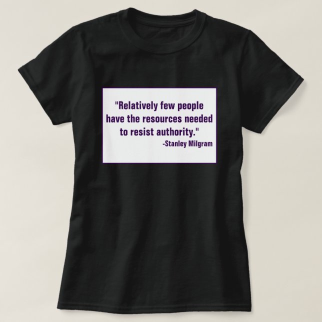 Resist Refuse to Obey Disobey Anti-Authoritarian T-Shirt (Design Front)