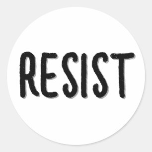 Resist Resistance  Classic Round Sticker