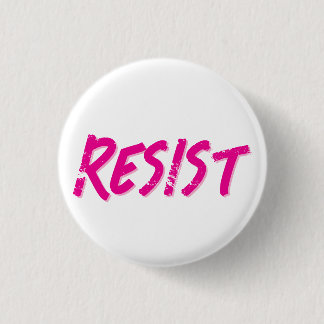 Resist Resistance Pink 3 Cm Round Badge