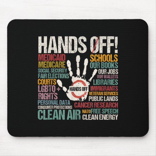 Resist Resistance Statue Of Liberty Hands Off Prot Mouse Mat (Front)